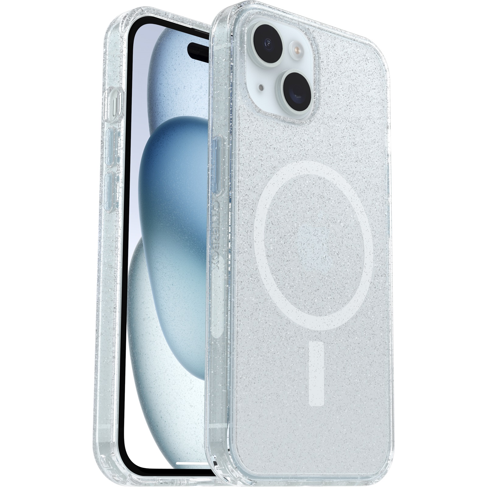 OtterBox Symmetry Clear MagSafe Applle iPhone17e /   iPhone 16e/ iPhone 15/ iPhone 14/ iPhone 13 (6.1') Case Stardust (Clear) , 7 Years Warranty