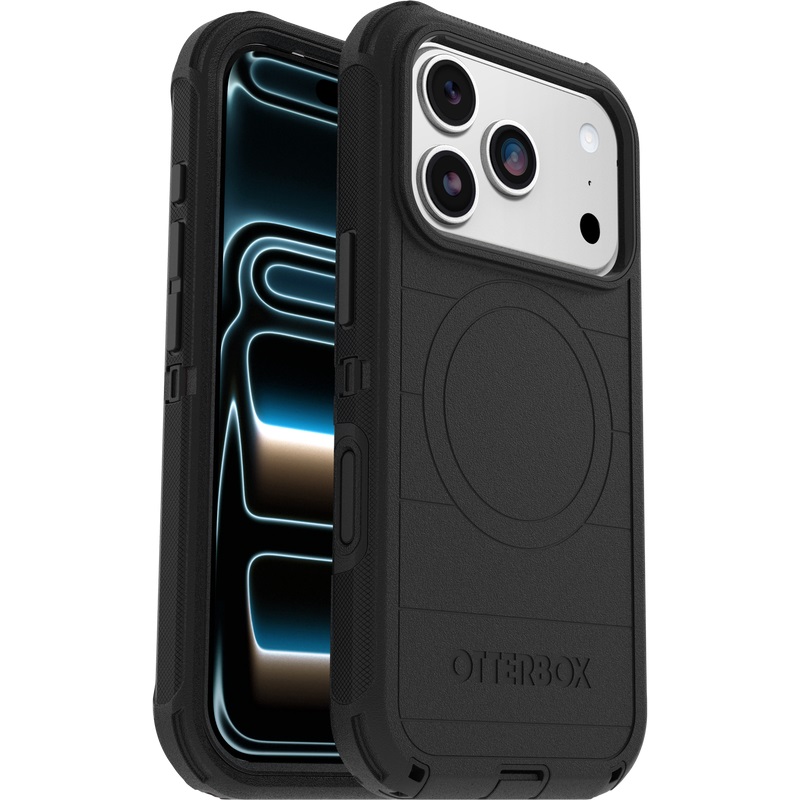 OtterBox Defender Pro MagSafe Apple iPhone 17 Pro Max (6.9') Case Black No Retail Packaging - (77-98394), Camera Control,Raised Edges,7 Years Warranty