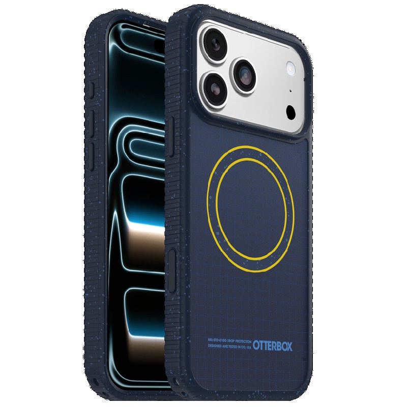 OtterBox Sole Apple iPhone 17 Pro Max (6.9') Real Quiet Case Blue - (77-99409), DROP+ 5X Military Standard, Camera Control, 7 Years Warranty