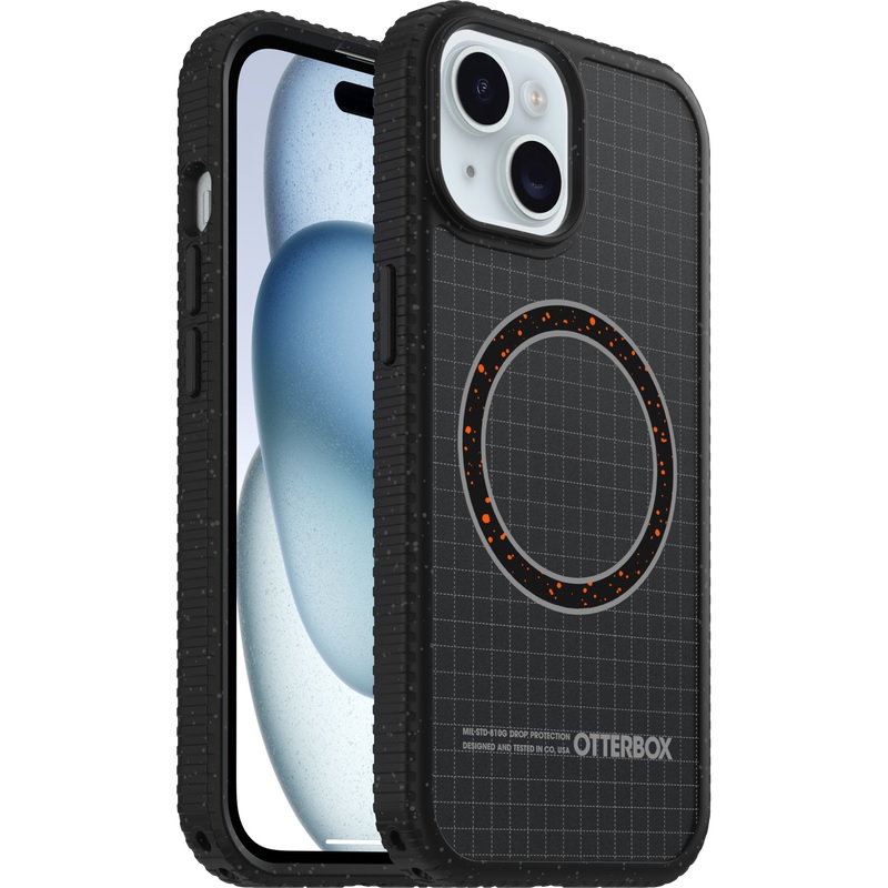 OtterBox Sole MagSafe Apple iPhone 17e /  iPhone 16e/ iPhone 15/ iPhone 14/ iPhone 13 Night Raid Case Black-(77-99550), 7 Years Warranty