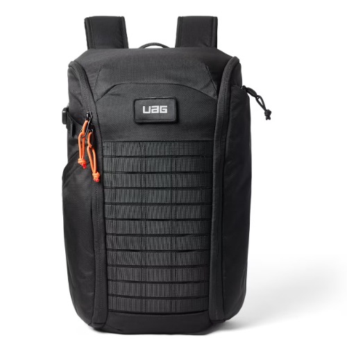 UAG Civilian Backpack 20L - Black/Orange (984174114097), Lightweight, Travel Friendly, Scratch-Resistant, 1 Year  Warranty