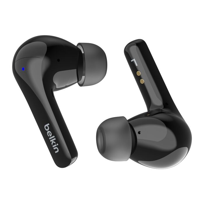 Belkin SoundForm Motion 2 True Wireless Earbuds - Black(AUC010fqBKV2),33 Hours Playtime,Bluetooth 5.3 Pairing,IPX5-Rated,12mm Drivers,2 Years Warranty