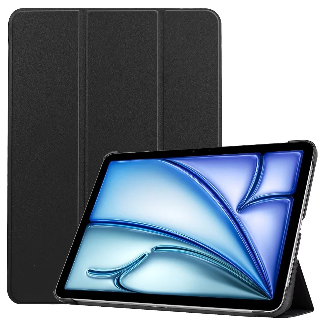 USP Apple iPad Pro (13') (M5/M4) (8th/7th Gen) Folio Case Black - Slim, PU Leather, Auto Sleep/Wake Function, Drop Protection, 5 Years Warranty