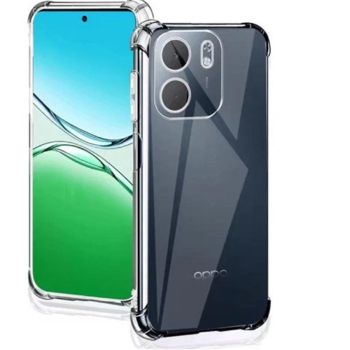 USP Oppo A6x 4G / 5G (6.7') Acrylic & TPU Hard Case Clear (With Soft Round Airbags) - Ultra-Thin & Lightweight, Scratch-resistant, 3 Years Warranty