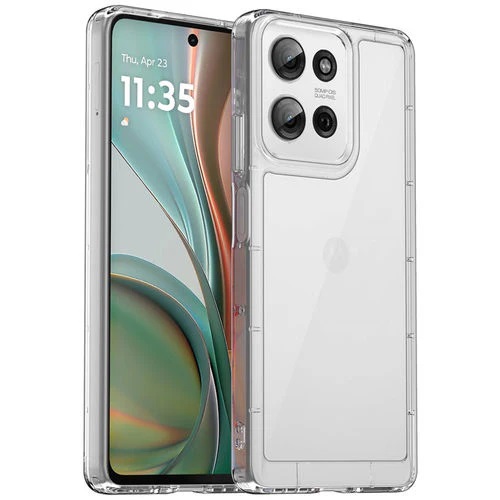 USP Motorola Moto G15 (6.7') Acrylic & TPU Hard Case Clear (With Soft Round Airbags) - Ultra-Thin & Lightweight, Scratch-resistant, 5 Years Warranty ctpuhcgg15