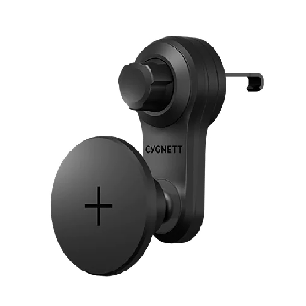 LS Cygnett MagDrive Magnetic Car Vent Mount - Black(CY4627WLCCH), Magnetic Ring,MagSafe Compatible,360˚ Rotating Arm,Secure Mount, 2 Years Warranty