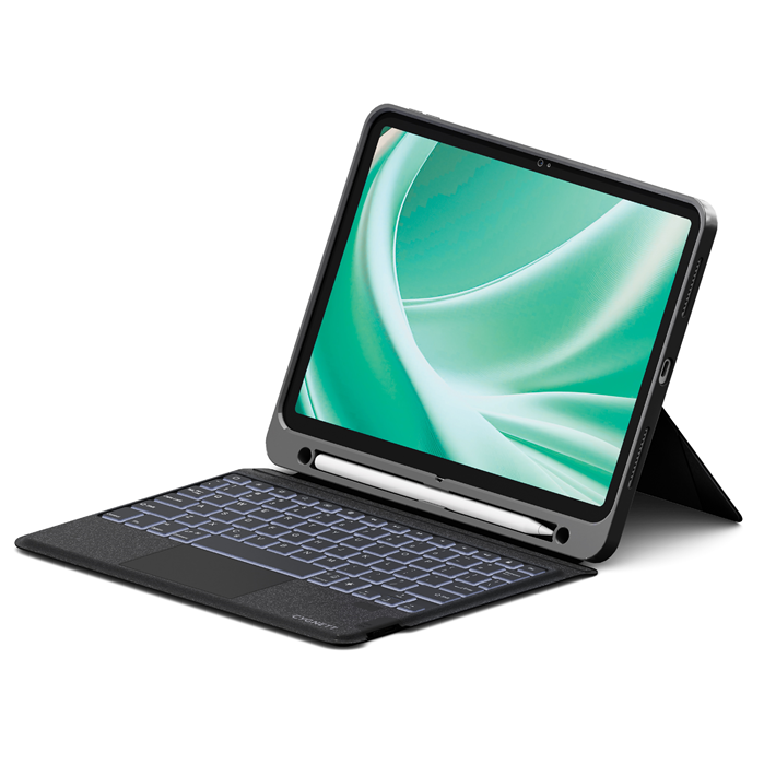 LS Cygnett Apple iPad Air (13') (M3/M2) / iPad Pro (12.9') (5th/4th/3rd/2nd/1st Gen) Magnetic Keyboard + Case - Black(CY5333CKBCA), 2 Years Warranty