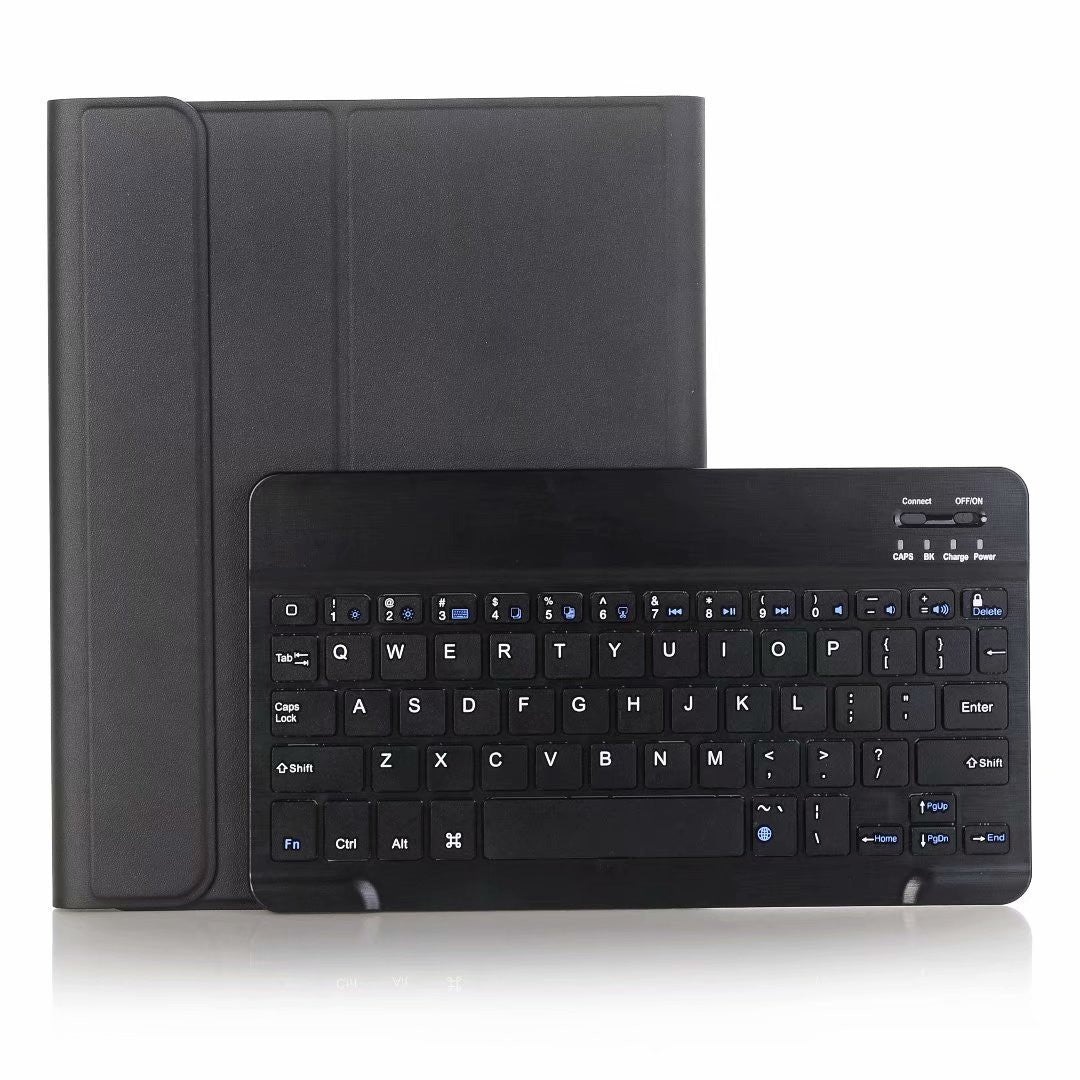 USP Apple iPad Air (11') (M3) (7th Gen) Bluetooth Keyboard with Case Black -  Slim, Lightweight, Auto Wake/Sleep Function,PU Leather, 3 Years Warranty