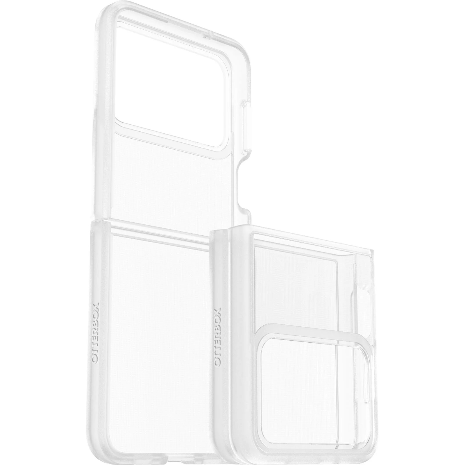 OtterBox Samsung Galaxy Z Flip4 5G (6.7') Thin Flex Series Antimicrobial Case - Clear (77-90477), Military Standard Drop Protection, 7 Years Warranty