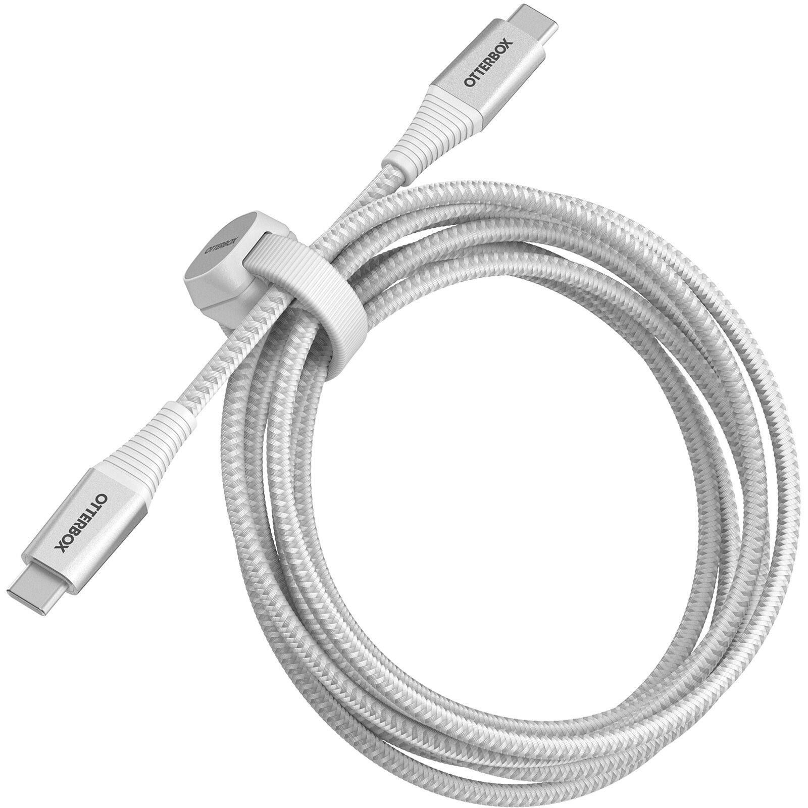 OtterBox USB-C to USB-C Fast Charge Premium Pro Cable (2M) - White (78-80889), 60W,30K Bend,Samsung Galaxy,Apple iPhone, 2 Years Warranty