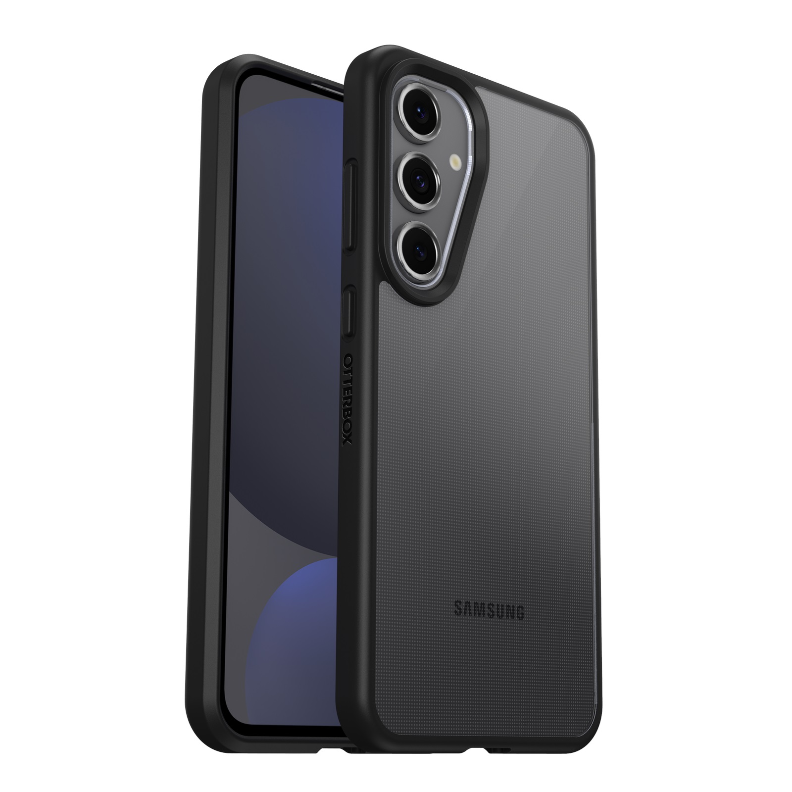 OtterBox React Samsung Galaxy S24 FE 5G (6.7') Case Black Crystal Clear/Black -(77-97081),DROP+ Military Standard,Hard Case,7 Years Warranty