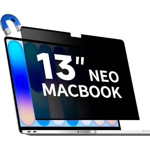 USP SPPPMCB13N Laptop Apple MacBook Neo (13') (A18 Pro) Magnetic Removable Privacy Screen Protector - Matte Anti-Glare Coating,5 Years Warranty