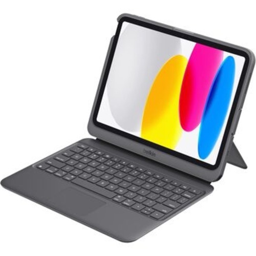Belkin Tablet Connect Rugged USB-C Keyboard Folio with Display Hub for iPad 10.9'(10th Gen) / 11'(A16) - Black(TBA008bg), Water-Resistance, 2 Years Warranty