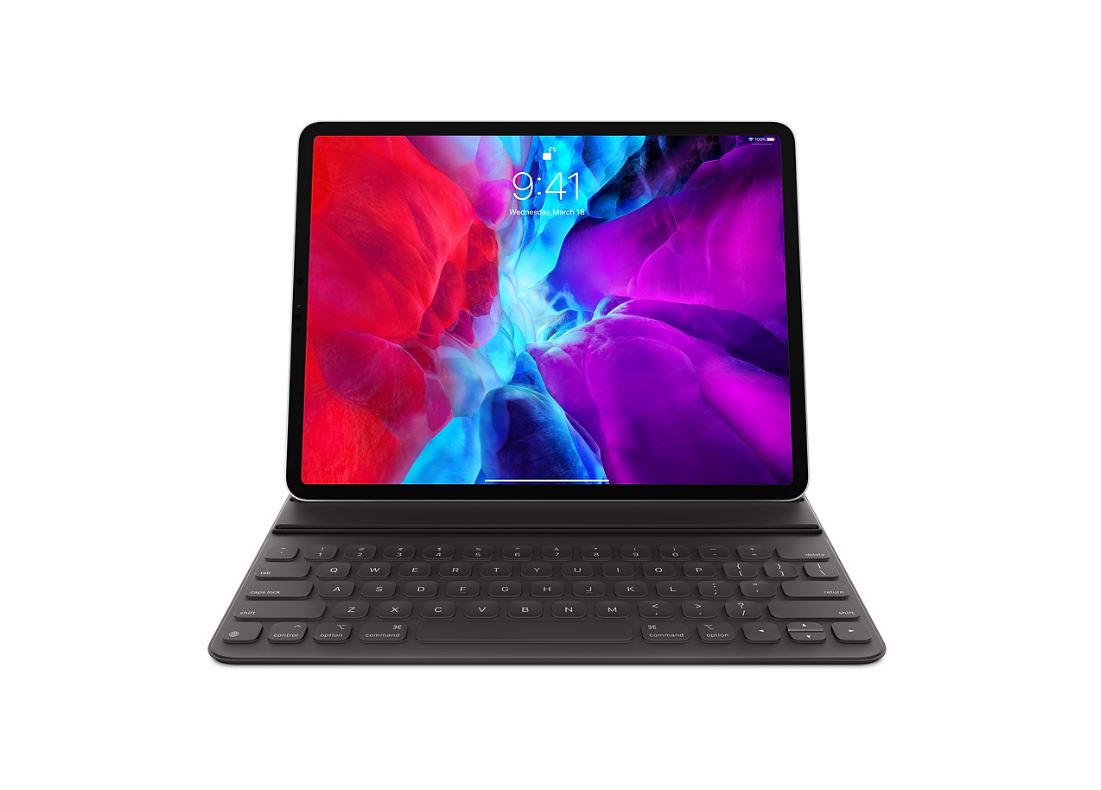 Smart Keyboard Folio for 12.9-inch iPad Pro(4th Generation)- Wireless Connectivity, Elegant Front  Back Protection, Language Compatibility US English