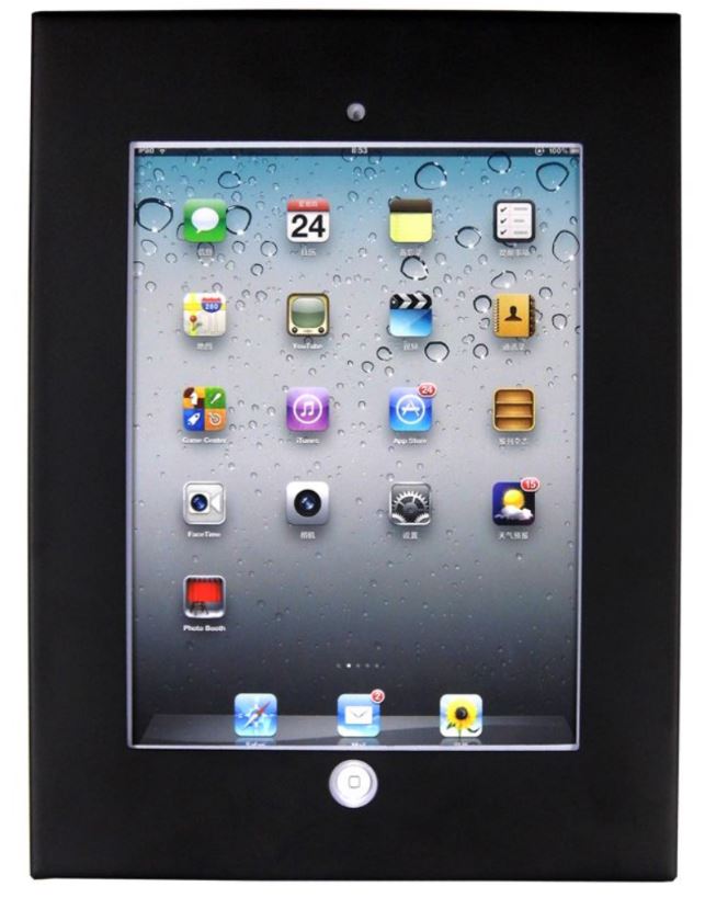 Brateck Wall Mount Anti-Theft Secure Enclosure for 9.7'  iPad/iPad Air -Black