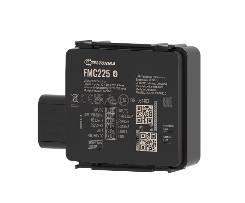 Teltonika FMC225F32F01 FMC225 Waterproof 4G LTE Cat 1 tracker with RS485, RS232 interfaces, IP67
