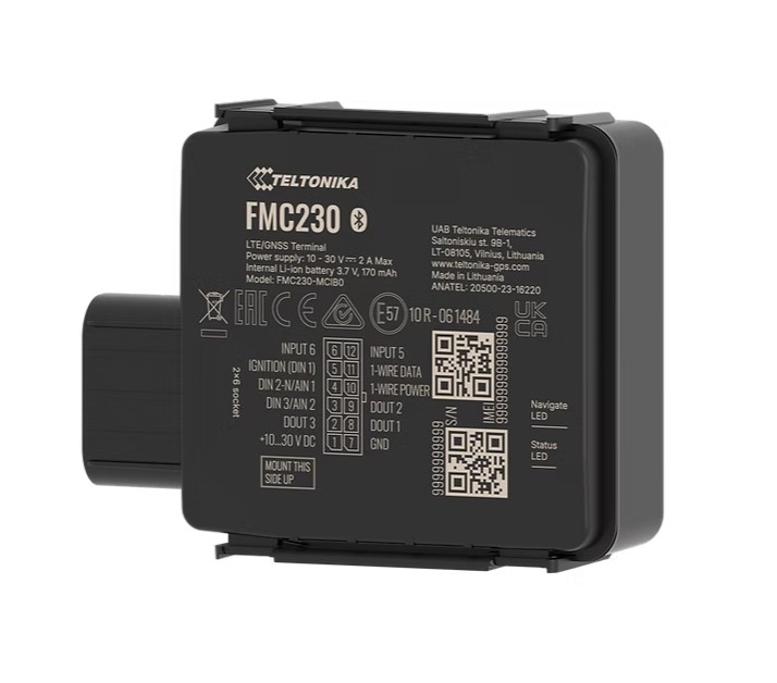 Teltonika FMC2304O2X01 Cable FMC230 Waterproof 4G LTE Cat 1 tracker with flexible inputs, IP67