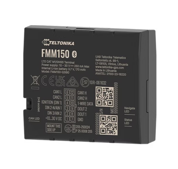 Teltonika FMM150XYPIL2 FMM150 Advanced 4G LTE Cat M1 GPS tracker with integrated CAN data processor