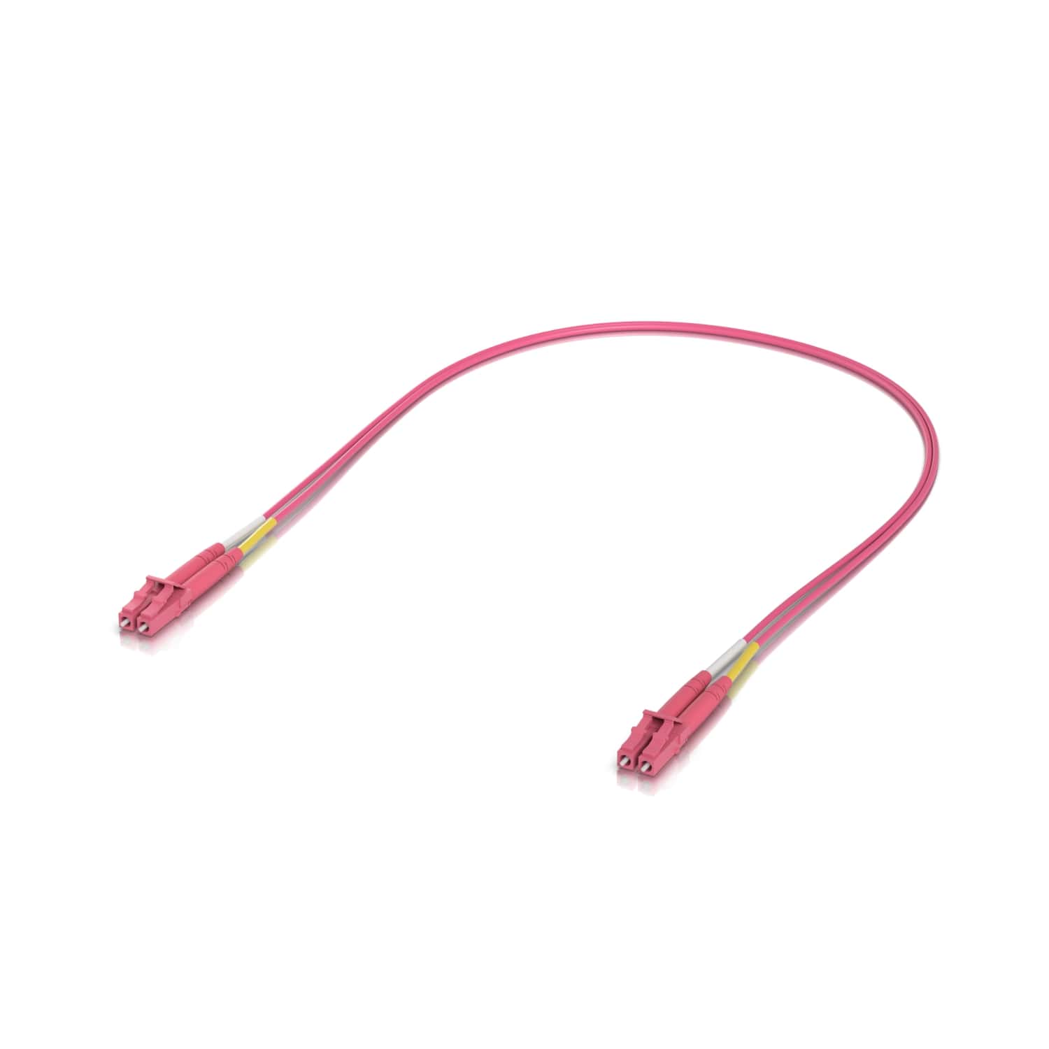 Ubiquiti OM4 Duplex LC UPC Fiber Patch Cable, Indoor OM4 multi-mode fiber patch cable with duplex LC UPC connectors.