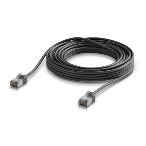 Ubiquiti UniFi Premium Patch Cable Outdoor, 8M,Black,Ultra-Thin, Rugged, Shielded Patch, Optimized, Perform Harshest Environments ,10 GbE Networking. UACC-Cable-Patch-Outdoor-C6A-8M-BK