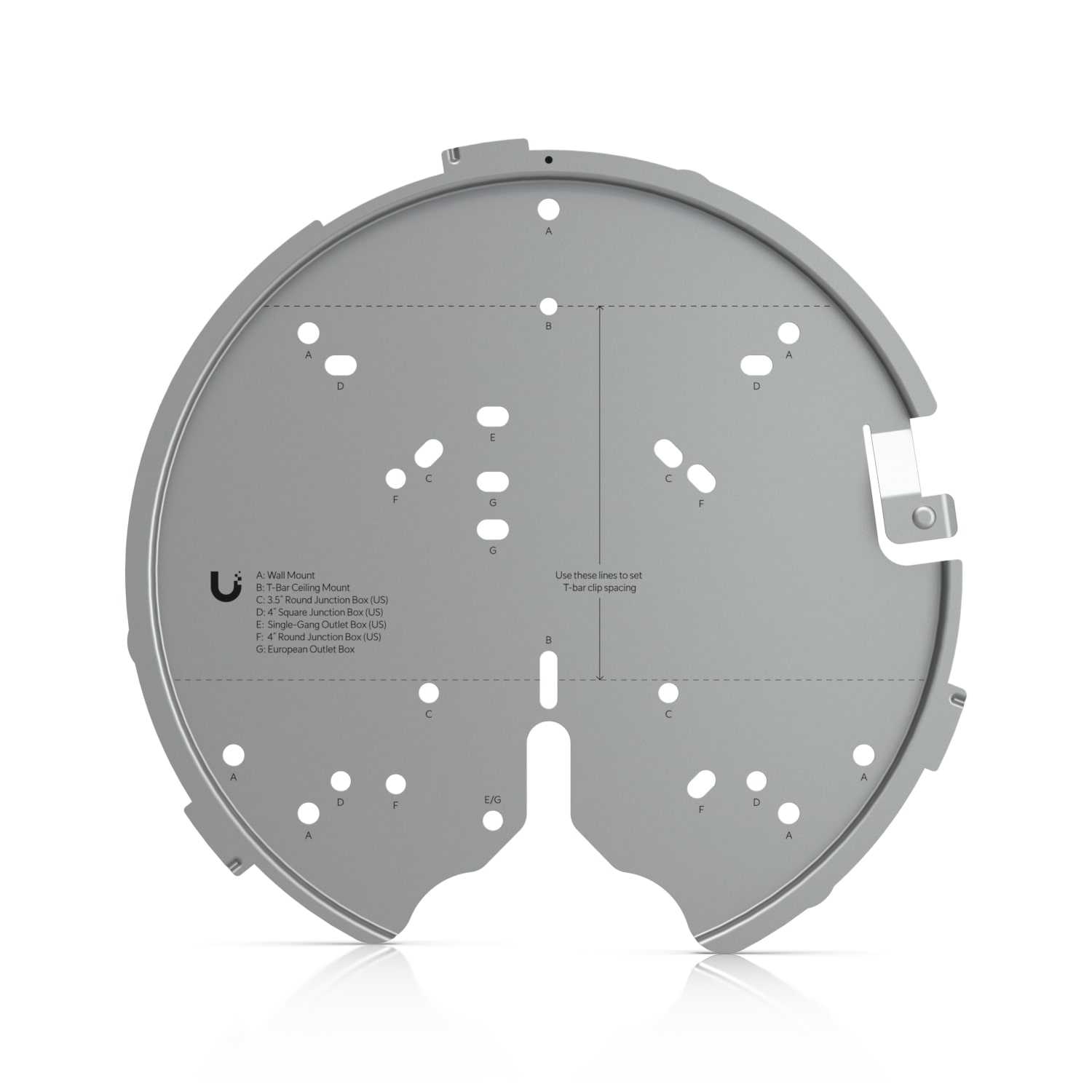 Ubiquiti Versatile mounting system for UAP-AC-PRO, UAP-AC-HD, UAP-AC-SHD, and above