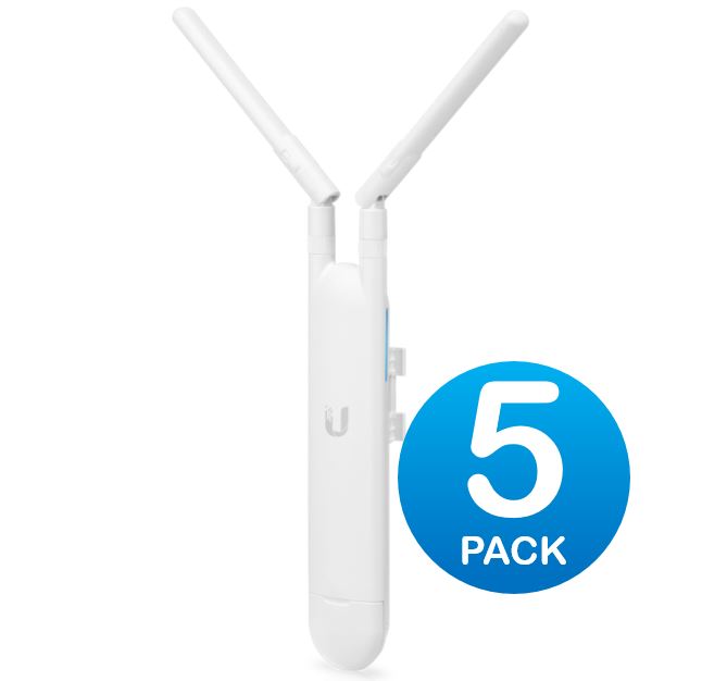 Ubiquiti UniFi AP AC Outdoor Mesh 1167Mbps, dual-omni antennas 5 Pack - PoE injector not included