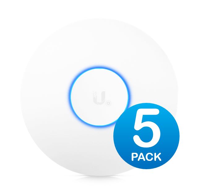Ubiquiti UniFi Wave 2 Dual Band 802.11ac AP with Security  BLE 5 Pack