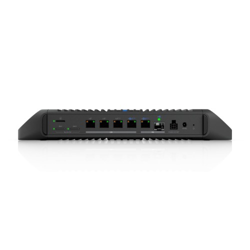 Ubiquiti UCG-Industrial Network hardware Cloud Gateway Industrial,Ruggedized, Fanless 10 GbE UniFi Cloud Gateway Delivering 350W, High-Density PoE, Advanced Routing, MicroSD Storage.