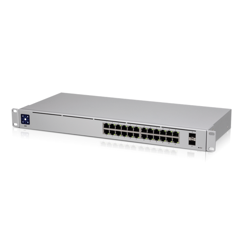 ***NEW Ubiquiti UniFi 24 port Managed Gigabit Switch - 24x Gigabit Ethernet Ports, with 2xSFP - Touch Display - Fanless - GEN2