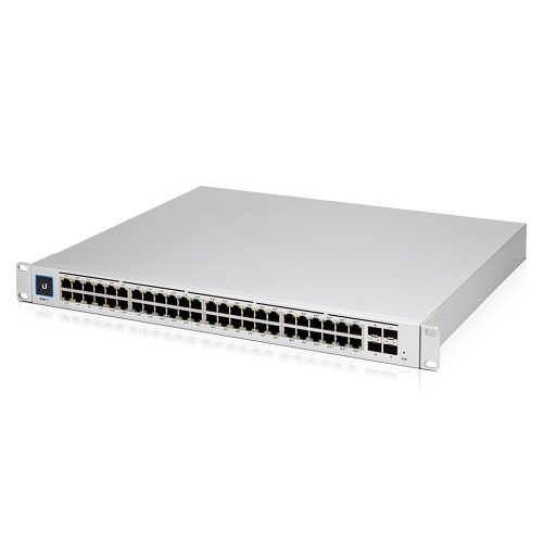 Ubiquiti UniFi 48 port Managed Gigabit Layer2 and Layer3 switch with auto-sensing 802.3at PoE+ and 802.3bt PoE, SFP+  : Touch Display - 660W GEN2