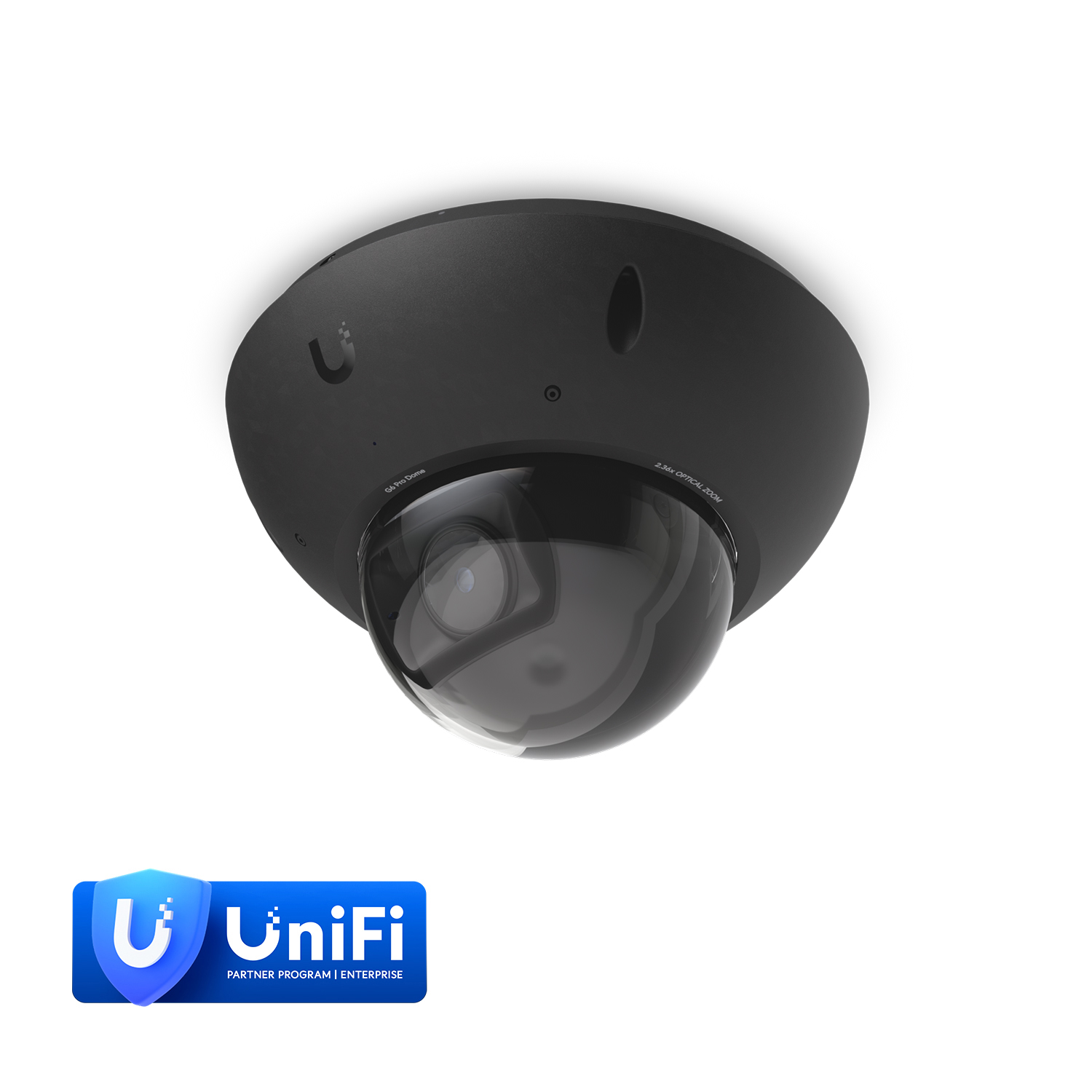 Ubiquiti UVC-G6-Pro-Dome-B Security camera G6 Pro Dome, Black,All-Weather Vandal-Proof 4K PoE+, Multi-TOPS AI,2.36x Optic Zoom, 1/1.2' CMOS Sensor, IR Night Vision *Avail For Deal Reg*