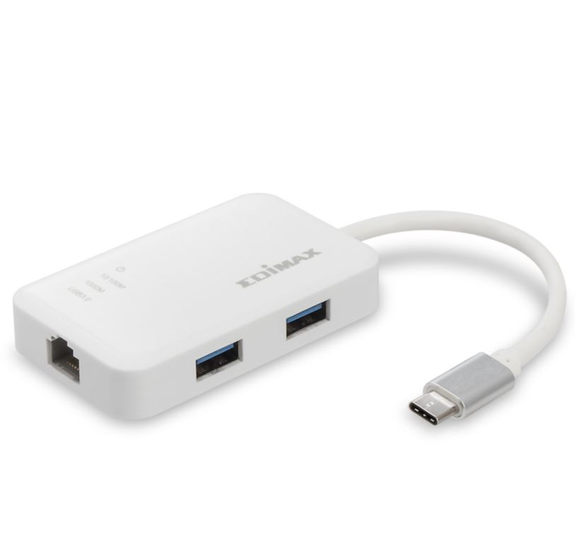 Edimax USB-C to 3-Port USB 3.0 Gigabit Ethernet Hub