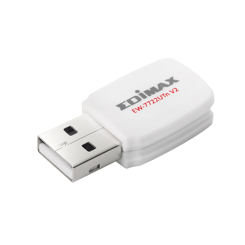 Edimax Wireless Mini USB Adapter 300Mbps USB EW-7722UTn Version 2