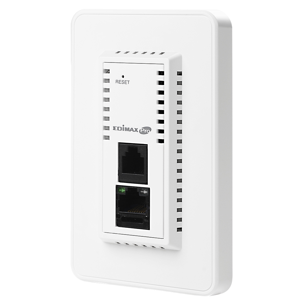 Edimax Pro Wireless AC1200 Dual-Band Wall-Plate PoE Access Point (LS)