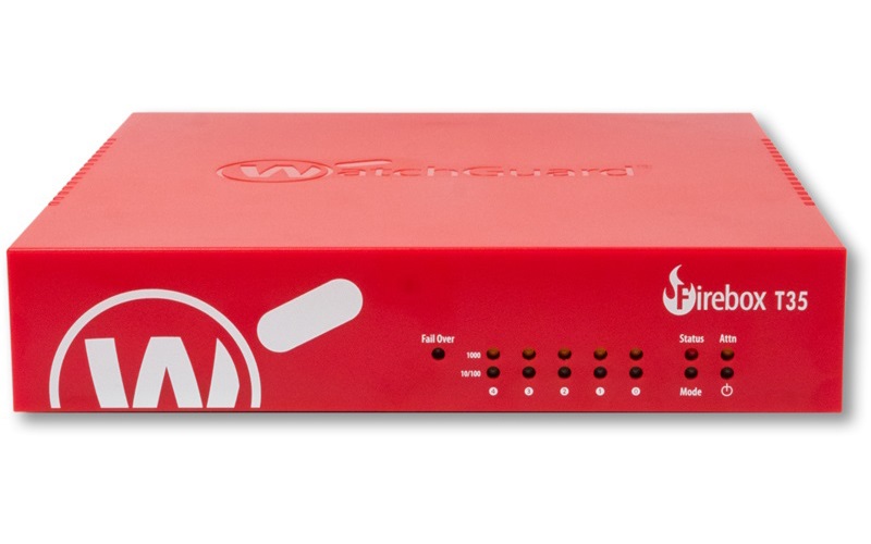 WatchGuard Firebox T35 with 3-yr Standard Support (WW) - Only available to WGOne Silver/Gold Partners