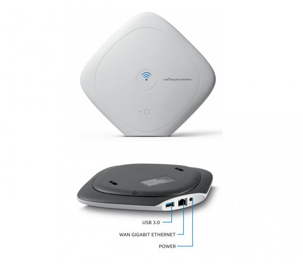 Intel Class Connect Access Point featuring 500GB Hard Drive and 5 Hours Battery. Content Hosting. Intel part number WRTD-303N