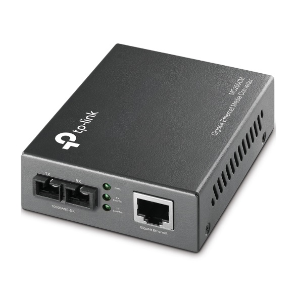 TP-Link MC200CM Gigabit Multi-Mode Media Converter - IEEE 802.3ab/802.3z, SC-Type, 850nm 0.55km Multi-mode