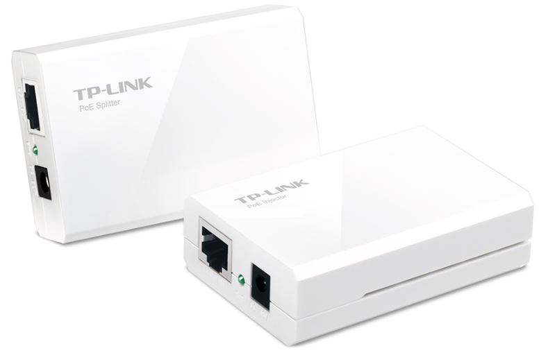 TP-Link TL-POE200 PoE Injector Splitter 10/100Mbps Power Over Ethernet Adapter Kit carry Power  Data over 100m Plug  Play