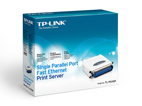 TP-Link PS110P Printer Server Single Parallel port 10/100 Mbps