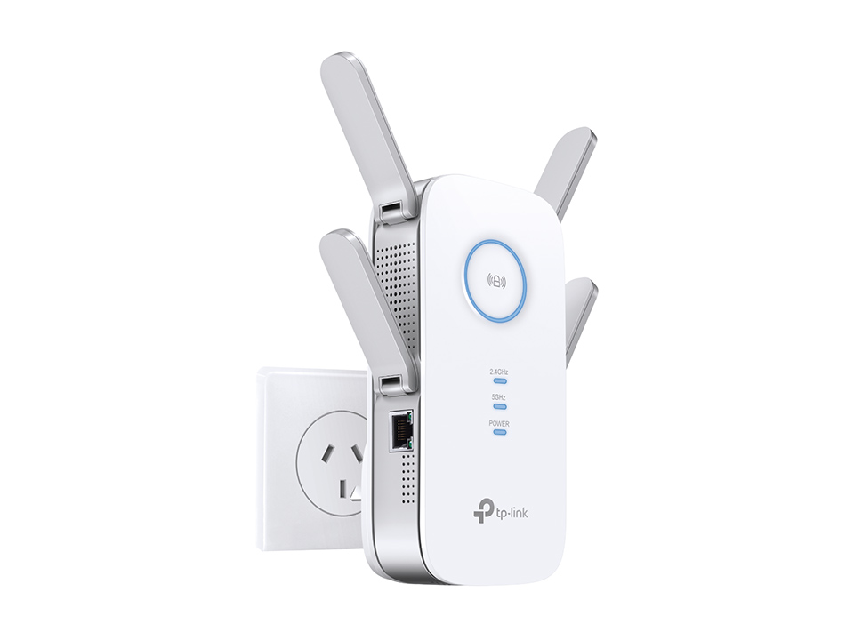 TP-Link RE650 AC2600 2600Mbps Wi-Fi Range Extender 800Mbps@2.4GHz 1733Mbps@5GHz 1x1Gbps LAN 4xAntennas 4×4 MU-MIMO Beamforming Access Point Mode