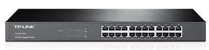 TP-Link TL-SG1024 24-Port Gigabit 19' Rackmountable Unmanaged Switch energy-efficient Supports MAC Plug  play 48Gbps Switching Capacity