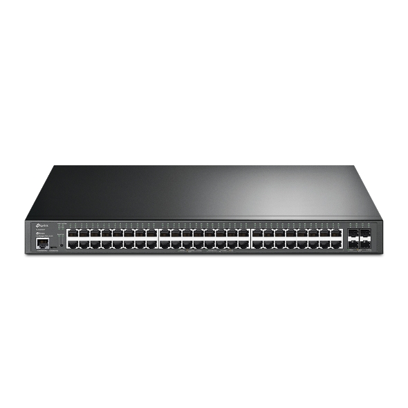 TP-Link SG3452XP Omada 48-Port PoE+ Gigabit L2+ Managed Switch with 4 10GE SFP+ Slots, Integration with Omada SDN Controller,Static Routing, OAM, DDM,