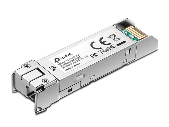 TP-Link 1000Base-BX WDM Bi-Directional SFP Module (TL-SM321A-2) TX: 1550 nm, RX: 1310 nm, Max. Cable Length 2 KM