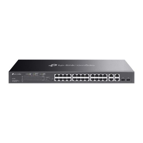 TP-Link T1500-28PCT (TL-SL2428P) JetStream 24-Port 10/100Mbps + 4-Port Gigabit Smart PoE+ Switch, Omada