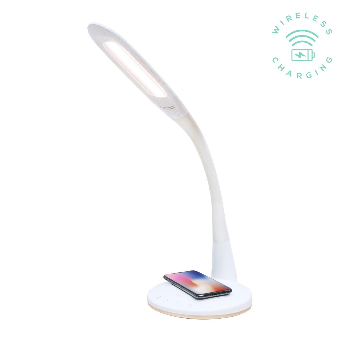 mbeat® actiVIVA LED Desk Lamp with Wireless Changer - LED illumination Switches/Warm Cool Modes/Rubberized Flexible Neck/Touch Sensitive