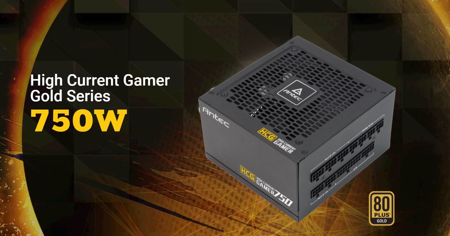 buy Antec HCG 750w 80+ Gold Fully Modular, 120mm FDB, Zero RPM, Full DC > DC, 100% Heavy Duty JAP Caps,2x EPS 8PIN, Compact Power Supply, PSU 10yrs Wty online from our Melbourne shop
