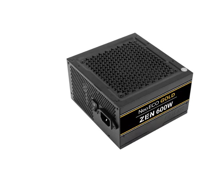 Antec Neo Eco ZEN 600w PSU 80+ Gold, 120mm Silent Fan, 1x EPS 8PIN, Thermal Manager, Japanese Caps, 5 Years Warranty.