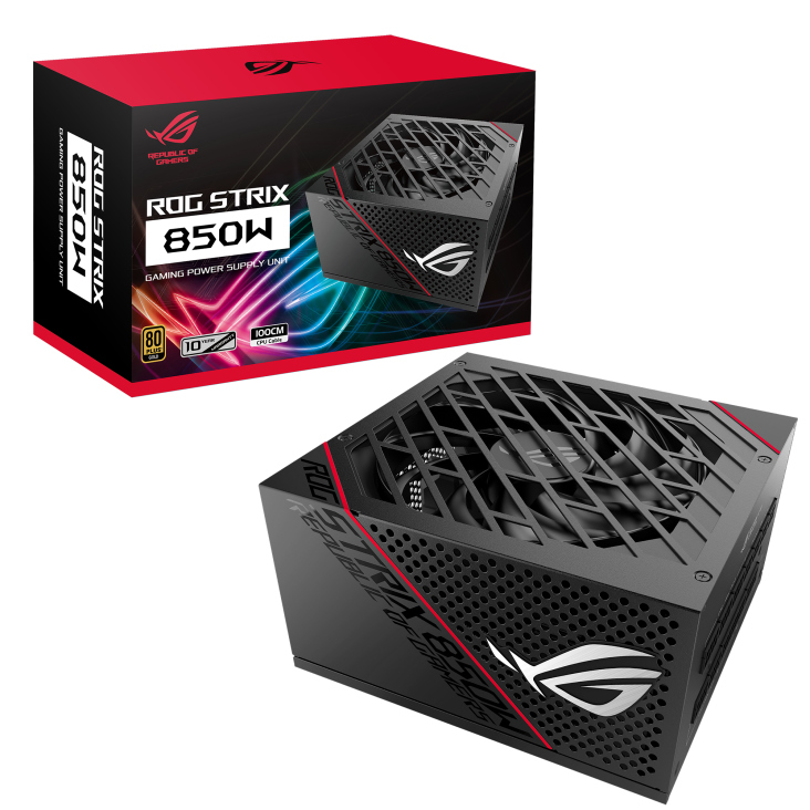 buy ASUS ROG-STRIX-850G 850W 80 PLUS Gold Fully Modular PSU, ROG Heatsinks, Axial-tech Fan Design, Dual Ball Fan Bearings, 0dB Technology online from our Melbourne shop