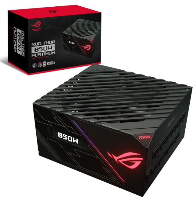 buy ASUS ROG-THOR-850P 850w PLATINUM Power Supply With Aura Sync / OLED, 10 Years Warranty (LS) online from our Melbourne shop