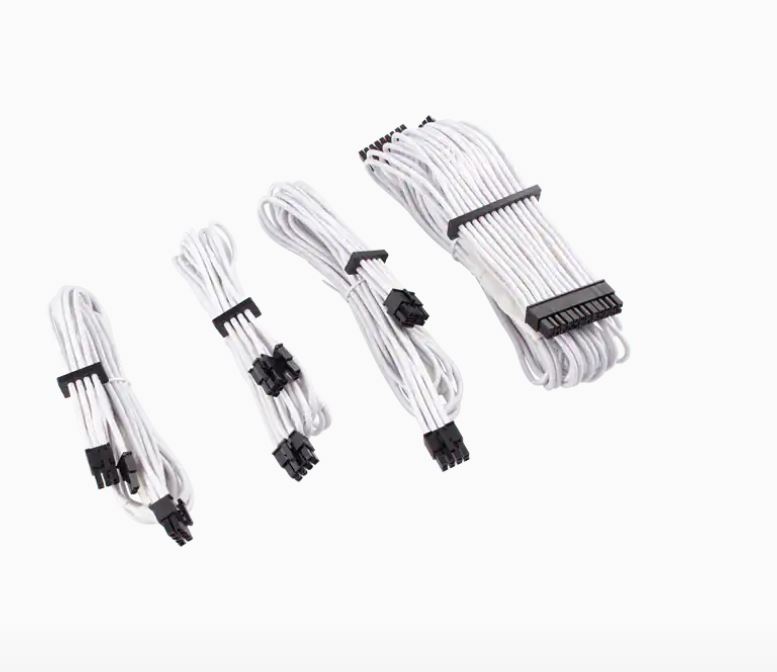 buy Corsair - WHITE Premium Individually Sleeved PSU Cables Starter Kit Type 4 Gen 4  White online from our Melbourne shop